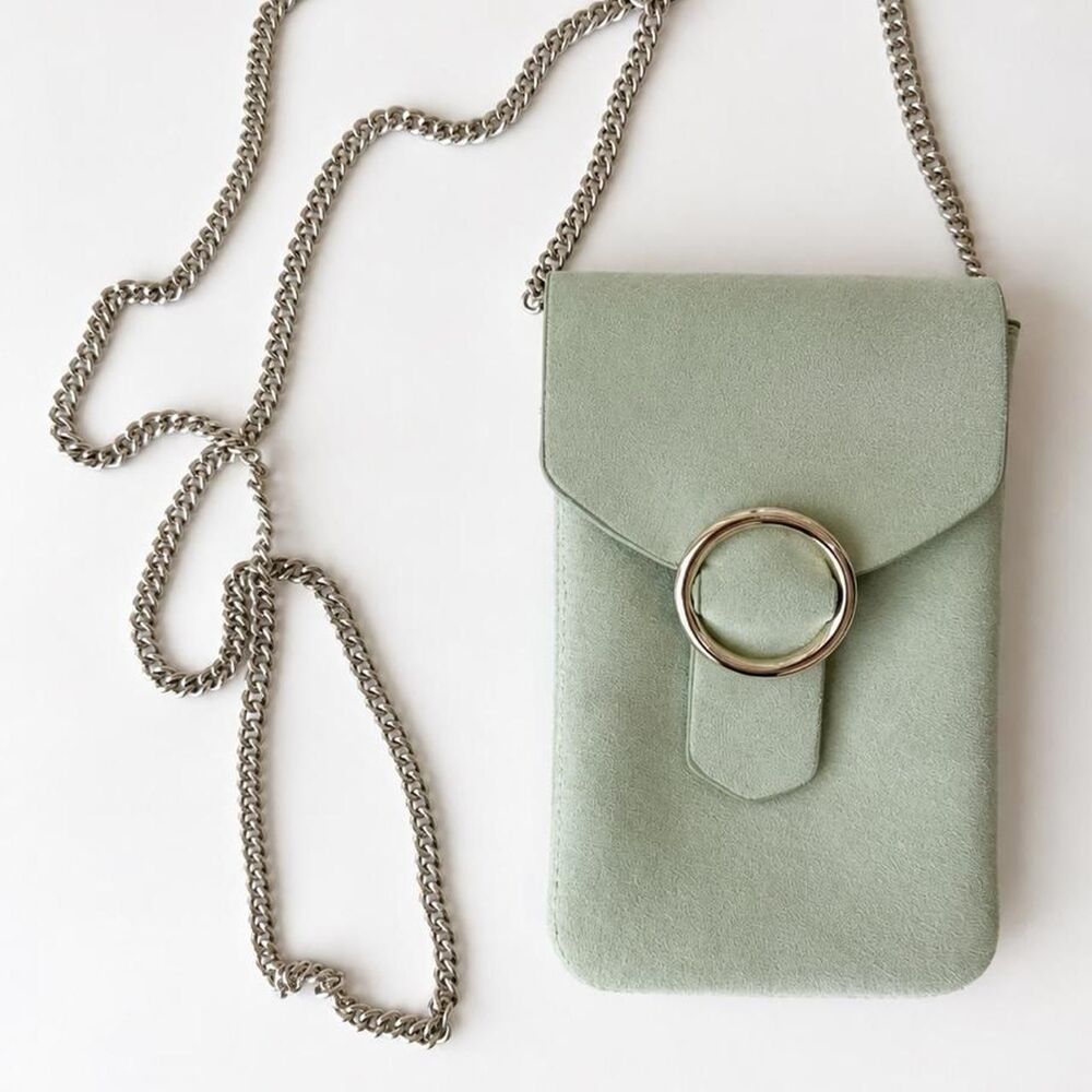 H-m Women's Green and Silver Bag